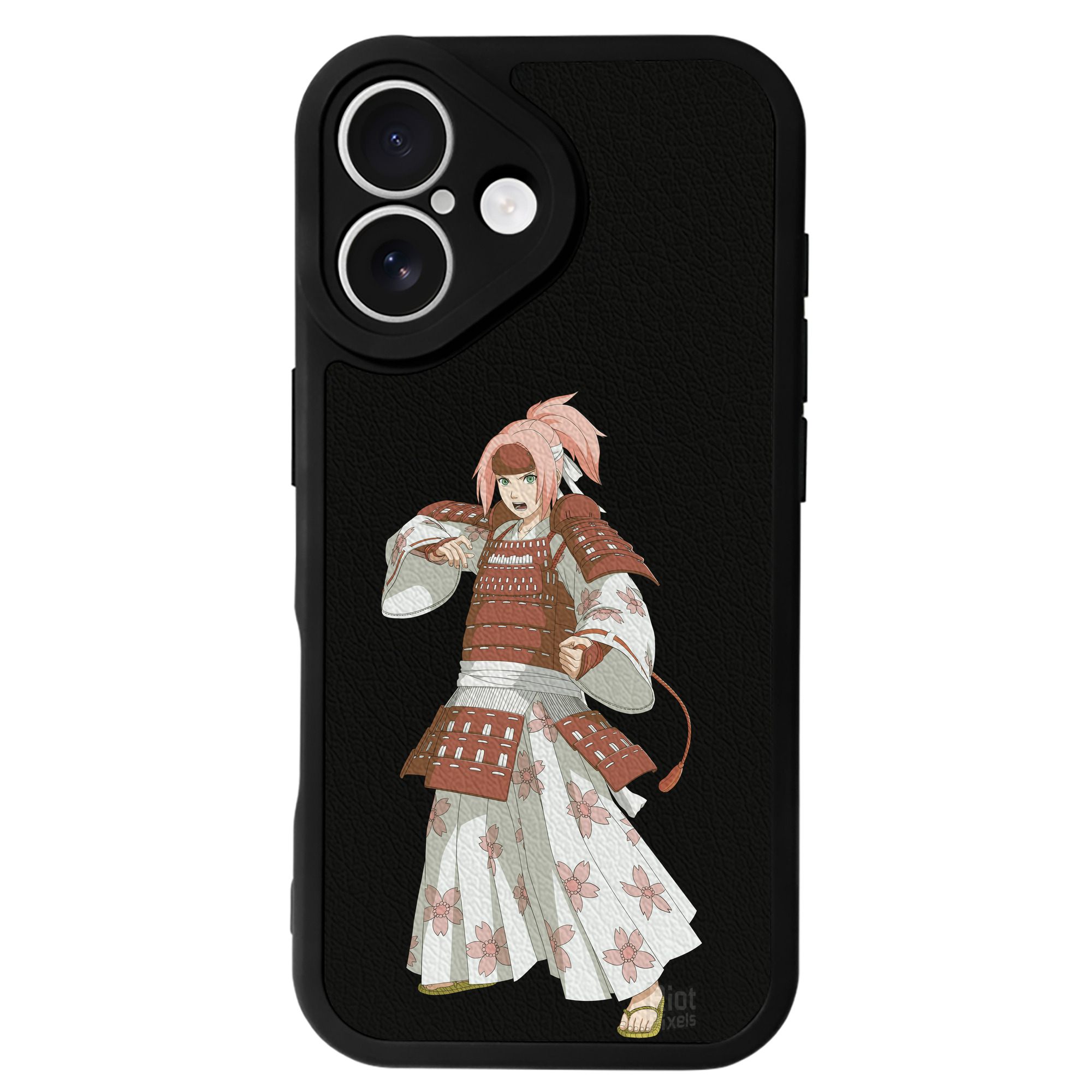 （画像用） NARUTO -ナルト- 春野サクラ Haruno Sakura 【iPhone 16シリーズ対応】シリコンスマホケース（レザー調） 材質：シリコン